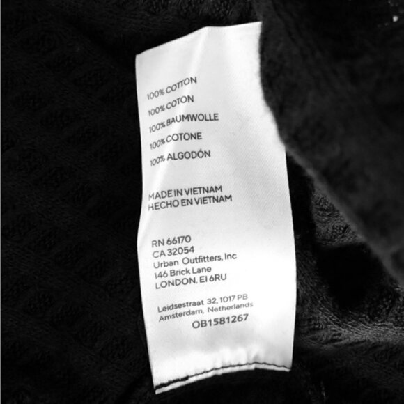 Free People Womens Juicy Waffle Knit Top Surplice Back Cowl Neck Small - Picture 12 of 12